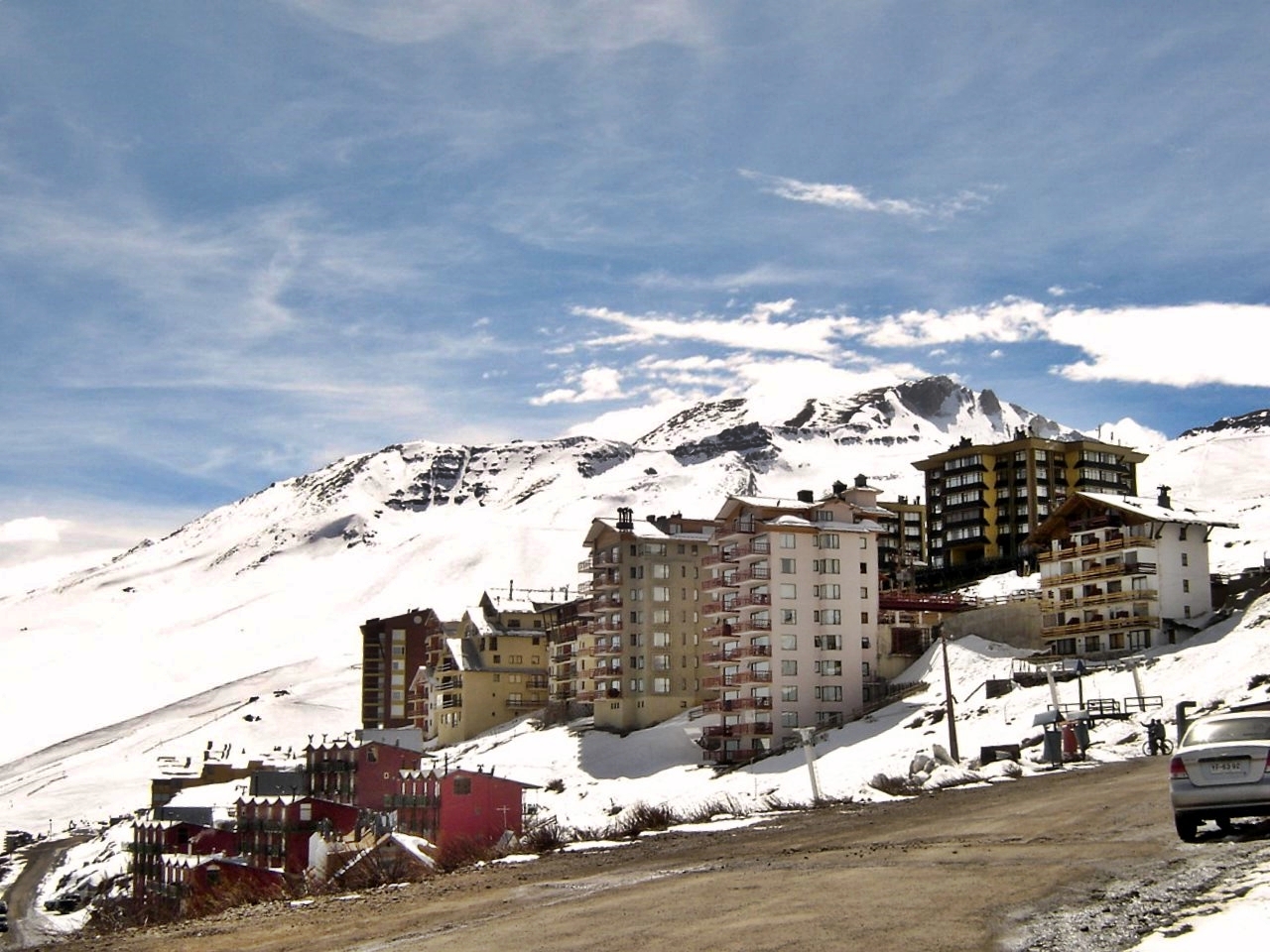 Skier descending a snowy Colorado slope